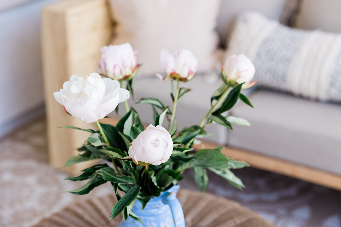 Selective Focus of a Flowers in a Vase